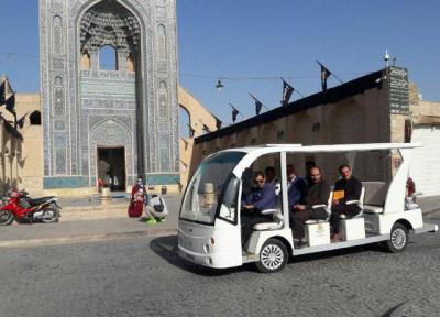 شروع به کار نخستین خودروی برقی گردشگری شهر یزد