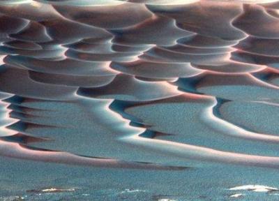 دلیل ایجاد خطوط شگفت انگیز در پستی بلندی های مریخ چیست؟