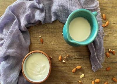 طرز تهیه ماست بادام سفت و قالبی ، با 25 نکته طلایی و حرفه ای