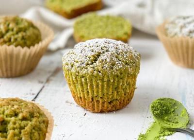 طرز تهیه مافین ماچا نرم و پف